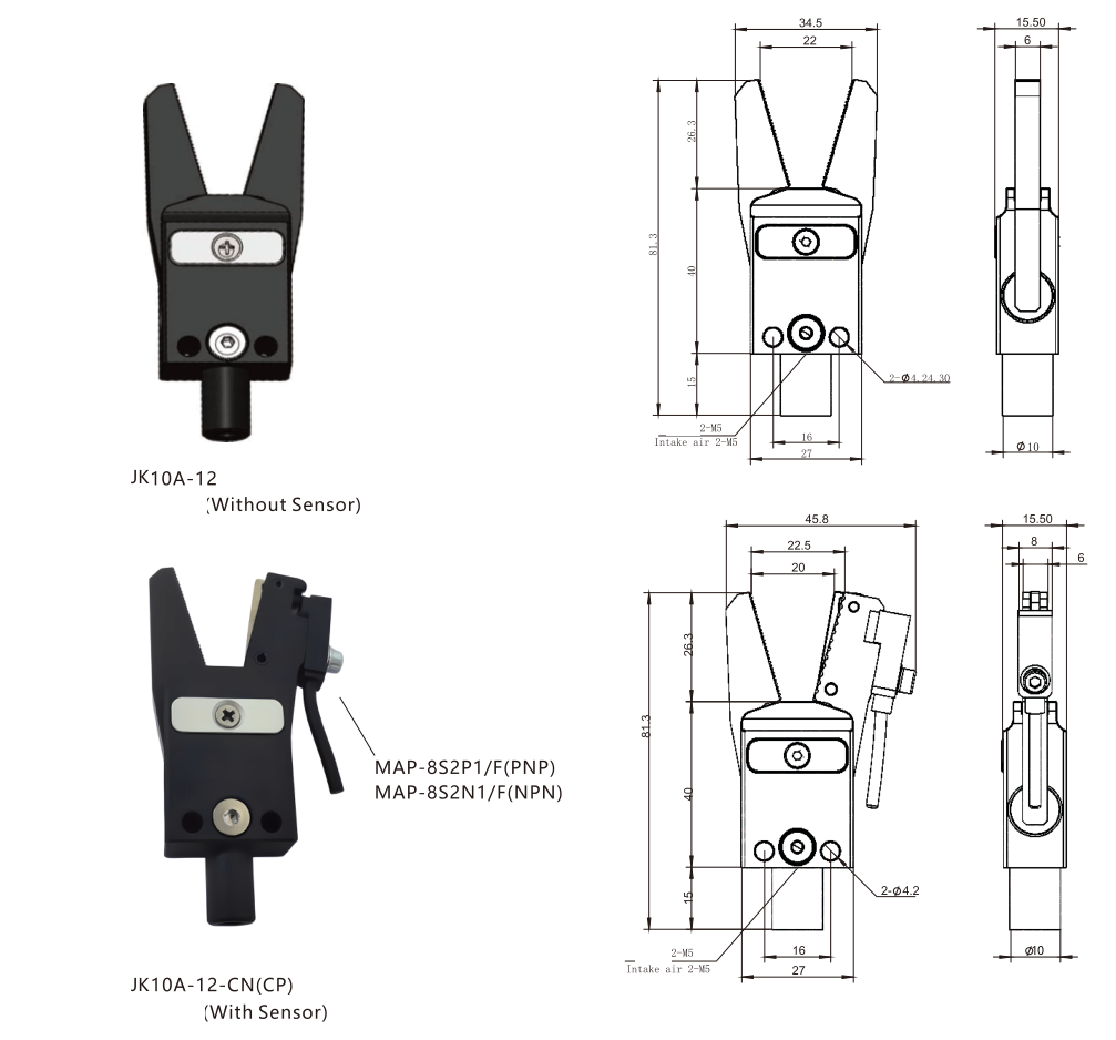 JK10 Sprue grippers
