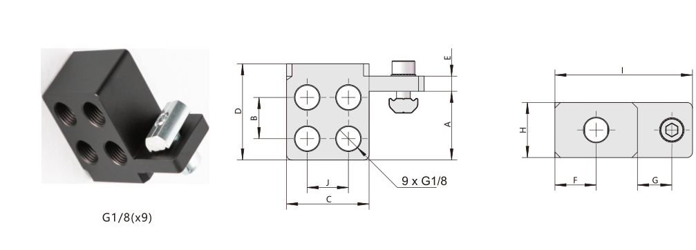 JMB-9G18 Side manifold blocks